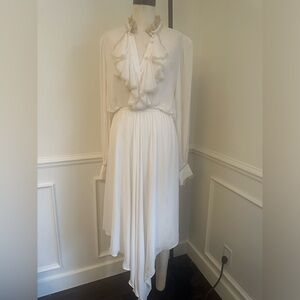 NWT Divine Heritage (revolve) silk ruffled dress